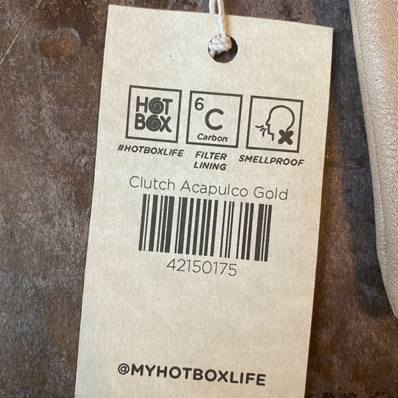 NWT - Burgundy Vegan Leather Smell-proof Clutch  - - stash bag - make-up… - Picture 8 of 9